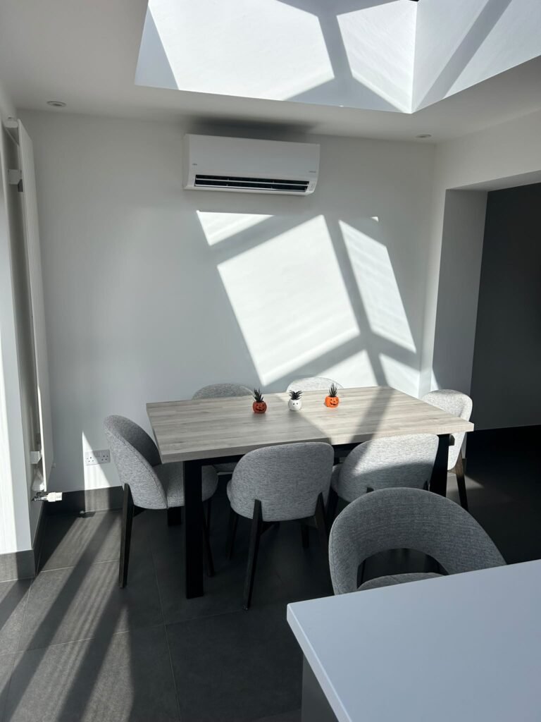 Kitchen Diner AC Installation after